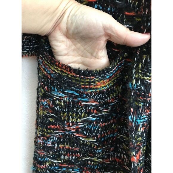 NEW Do Everything In Love Women Duster Cardigan One Size Multicolor Pockets Open - Picture 4 of 8